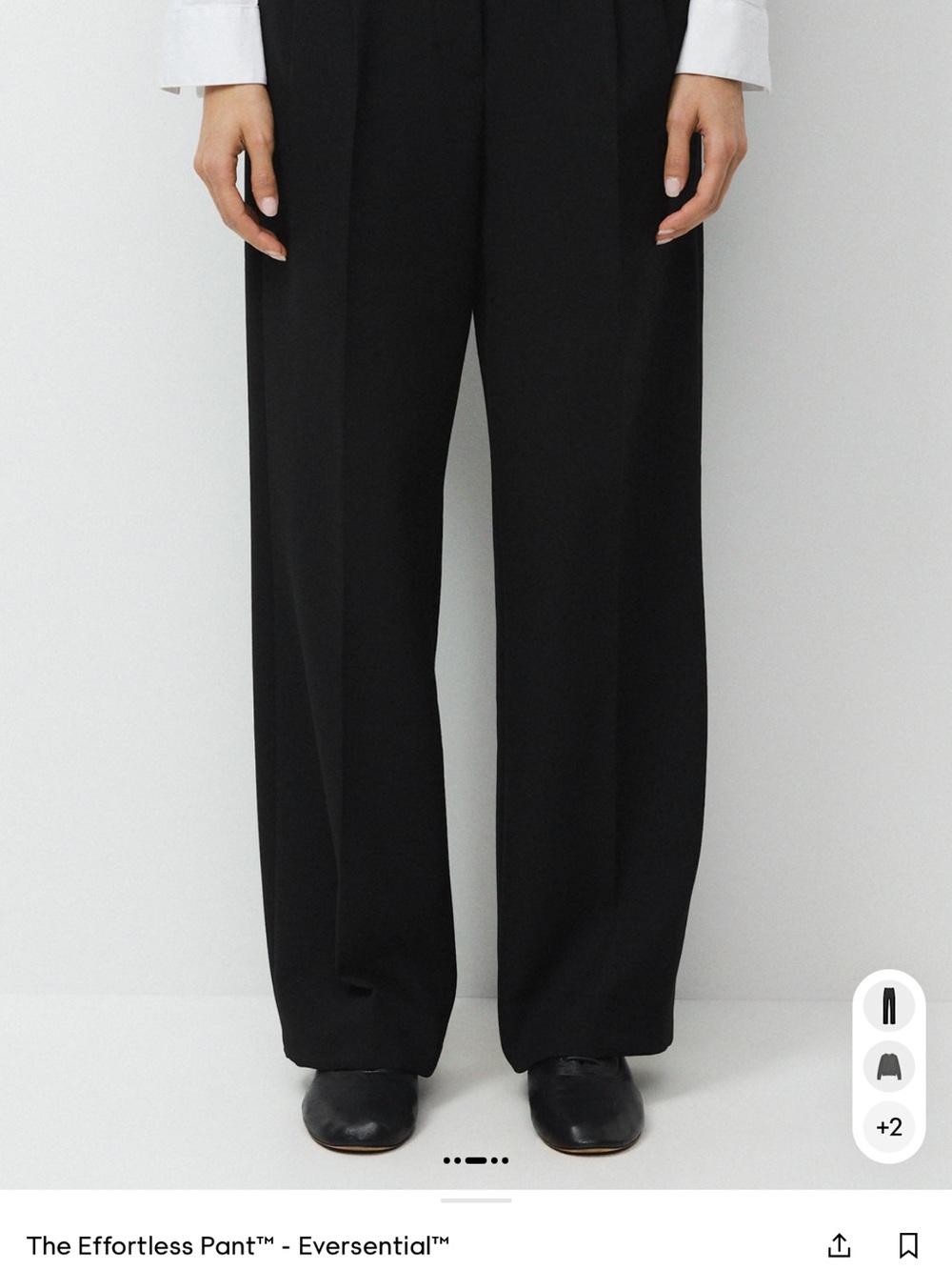 Aritzia Effortless Pant Eversential in Black